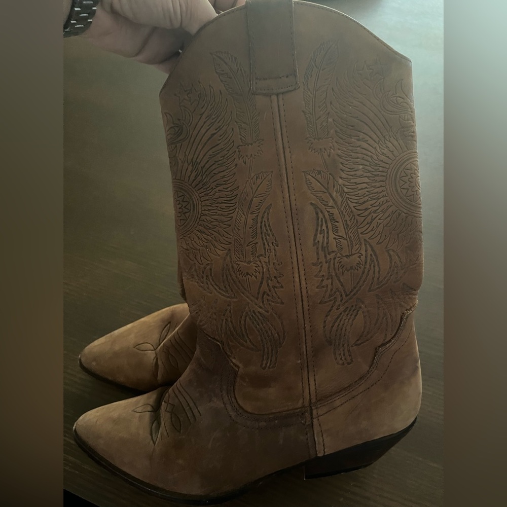 Vintage Leather Western Boots
